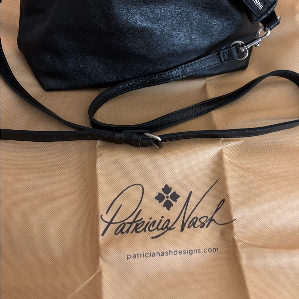 Patricia Nash Black Leather Crossbody